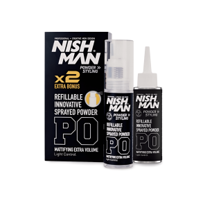 Nishman genopfyldelig spraypulver � 20 + 20 g