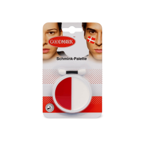 Ansigtsmaling St  Danmark Farver (Rd & Hvid)  Goodmark