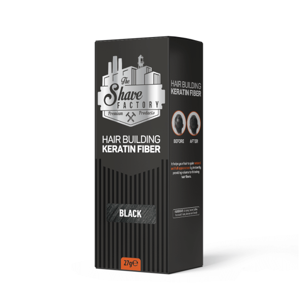 The Shave Factory H�ropbyggende Keratinfiber Sort � 27 g