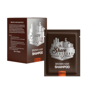 The Shave Factory M�rkebrunt H�rshampoo � 10 � 25 ml