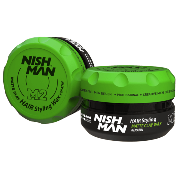 Nishman Hair Styling Matte Clay Wax Keratin M2 � 100 ml