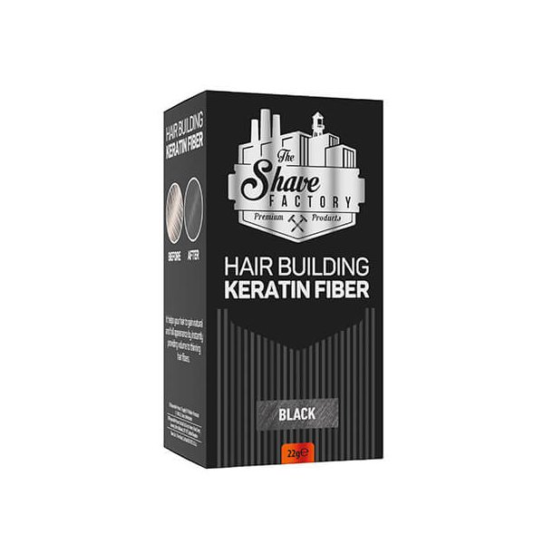 The Shave Factory H�ropbyggende Keratinfiber Sort � 21 g