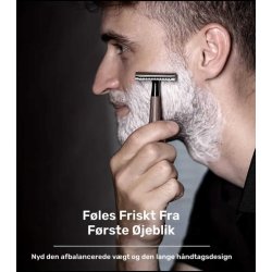 Premium Dobbeltsk�ret Barberkniv 