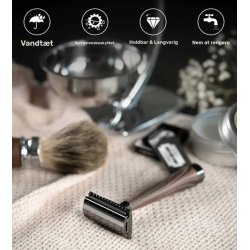 Premium Dobbeltsk�ret Barberkniv 