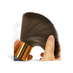 Stor Rundb�rste i Naturh�r med Tr�h�ndtag � Professionel Salonb�rste