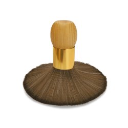 Stor Rundb�rste i Naturh�r med Tr�h�ndtag � Professionel Salonb�rste