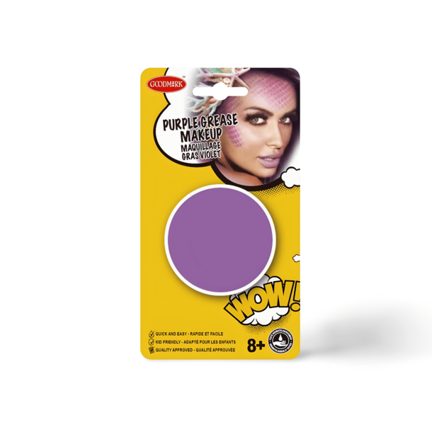 Ansigtsmaling Lilla  Goodmark Grease Makeup  