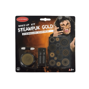 Halloween Makeup St   Steampunk Guld  Goodmark